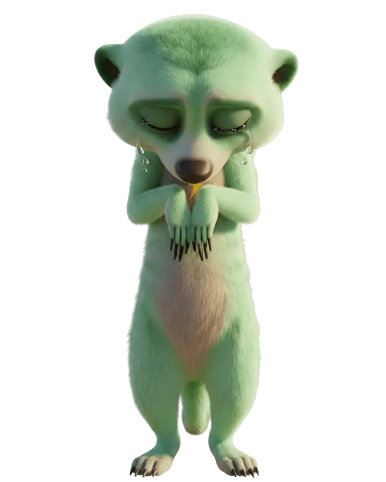 La mascotte de Rénovation Optimale, dépitée