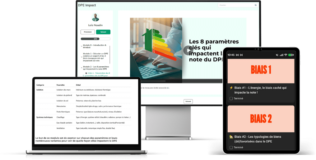 Aperçu de la plateforme de la méthode DPE Impact